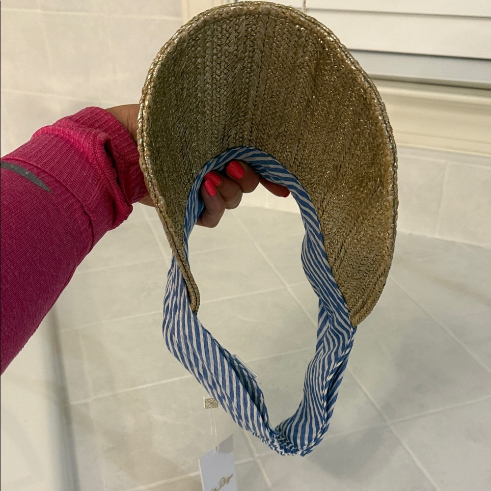 Lilly Pulitzer Gold and Blue Women's Visor - Picture 7 of 9